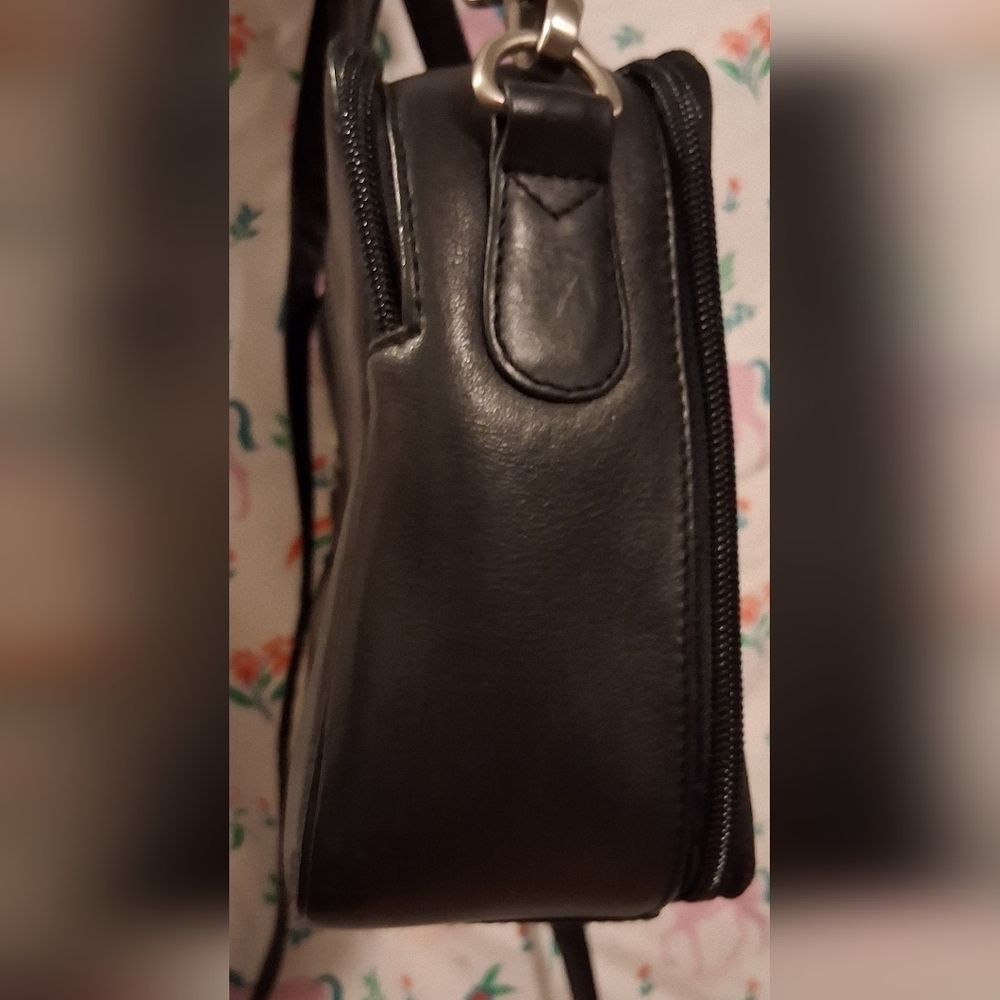 EUC Vintage Hobo International Black Leather Portfolio Satchel Purse Bag - Picture 8 of 13